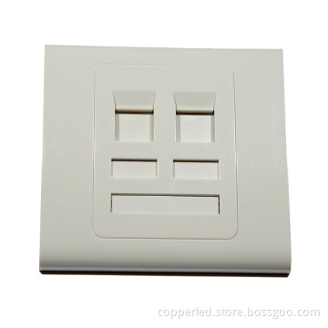 86 Type 2 Port Wall Plate